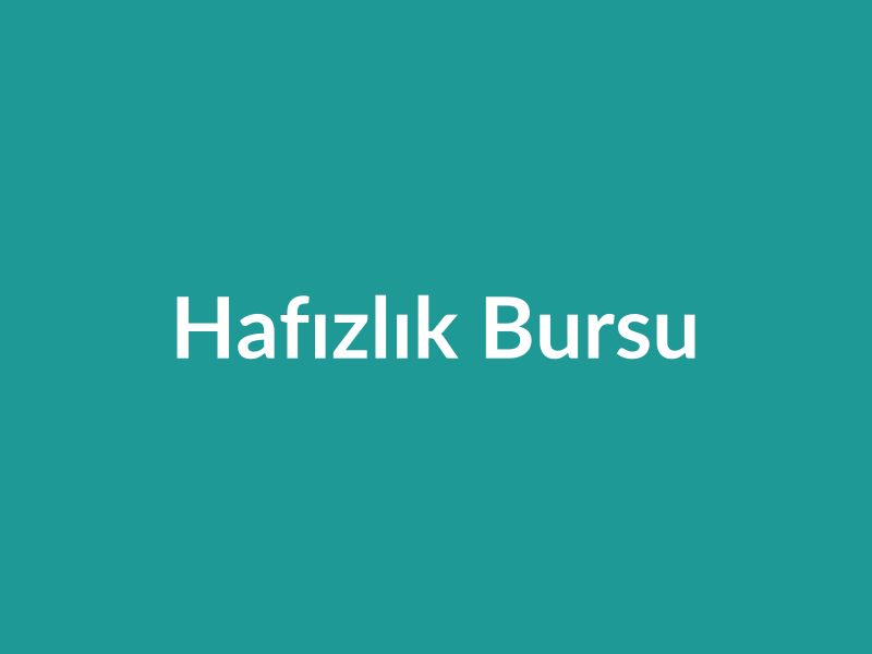 Hafızlık Bursu