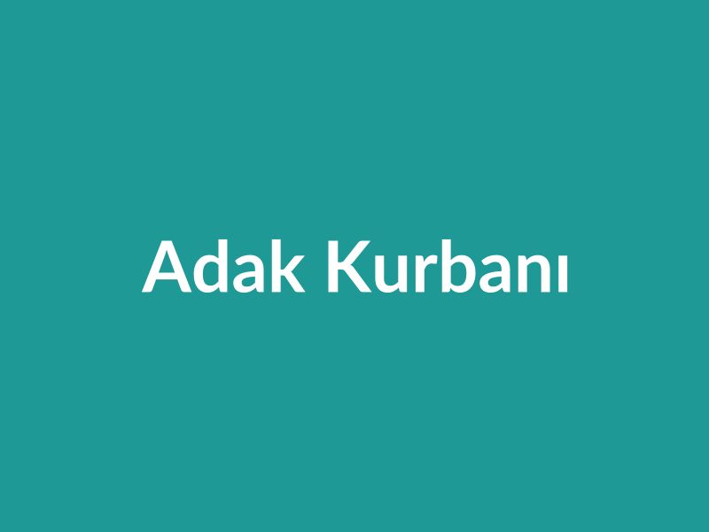 Adak Kurbanı